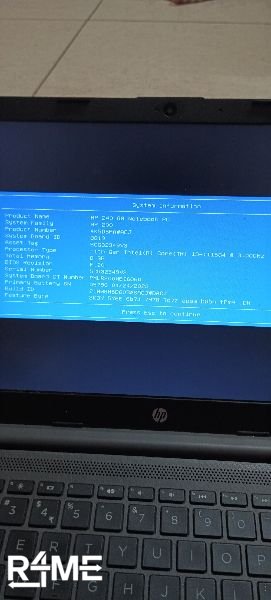 HP 240 GB notebook on rent