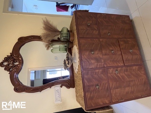 console table with mirror on rent