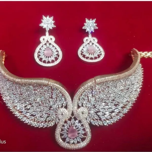 Pink golden and Silver diamond style set on rent
