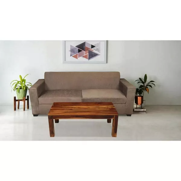 Three Seater Sofa  (Brown) on rent